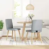 Image de Chaises à manger lot de 2 gris clair tissu