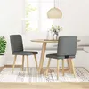 Image de Chaises à manger lot de 2 gris foncé tissu
