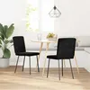 Image de Chaises à manger lot de 2 Noir Velours