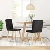 Image de Chaises à manger lot de 2 noir tissu