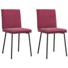 Image de Lot de 2 chaise vidaxl en plastique non empilable non pliable H. 83 cm interieur rouge