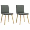 Image de vidaXL Chaises à manger lot de 2 gris foncé tissu, chaise, chaise de salon, chaise d'accent, chaise de cuisine, siège de 4101256