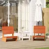 Image de Lot de 2 chaise Vidaxl exterieur pliable H. 70.5 cm en bois massif marron
