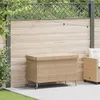 Image de Boîte de rangement de jardin et roues résine tressée