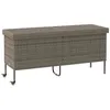Image de Gris vidaxl resine tressee salon de jardin