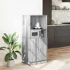Image de vidaXL Armoire de cuisine sonoma gris 57x41,5x131,5 cm bois ingénierie 860126