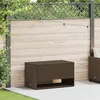 Image de Coffre à coussins d extérieur marron 100x55x55,5 cm polyrotin
