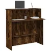 Image de Bureau de réception chêne fumé 100x50x103,5cm bois d ingénierie