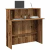 Image de Bureau de réception vieux bois 100x50x103,5cm bois d ingénierie