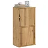 Image de vidaXL Armoire latérale ODDA 40x24x79 cm bois massif pin, armoire, buffet, meuble de rangement de cuisine, meuble de 4103591