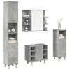 Image de vidaXL Ensemble de meubles de salle de bain 4 pcs gris béton, armoire de salle de bain, placard de salle de bain, meuble de 3324850