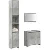 Image de Ensemble de meubles de salle de bain 3 pcs gris béton