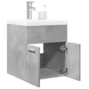 Image de Ensemble de meubles de salle de bain 2 pcs gris béton
