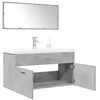 Image de Ensemble de meubles de salle de bain 3 pcs gris béton