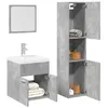 Image de vidaXL Ensemble de meubles de salle de bain 3 pcs gris béton 3324867