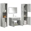 Image de Ensemble de meubles de salle de bain 5 pcs gris béton