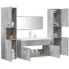 Image de Ensemble de meubles de salle de bain 5 pcs gris béton