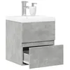 Image de Ensemble de meubles de salle de bain 2 pcs gris béton