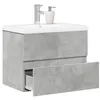 Image de vidaXL Ensemble de meubles de salle de bain 2 pcs gris béton, armoire de salle de bain, meuble de salle de bain, meuble de 3324908