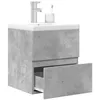 Image de Ensemble de meubles de salle de bain 2 pcs gris béton