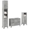 Image de Ensemble de meubles de salle de bain 3 pcs gris béton