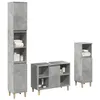Image de vidaXL Ensemble de meubles de salle de bain 3 pcs gris béton 3324951