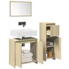 Image de vidaXL Ensemble de meubles de salle de bain 3 pcs chêne sonoma, armoire de salle de bain, armoire de rangement de toilette, 3324973