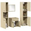 Image de vidaXL Ensemble de meubles de salle de bain 4 pcs chêne sonoma, armoire de salle de bain, placard de salle de bain, meuble 3324998
