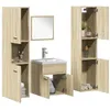 Image de Ensemble de meubles de salle de bain 5 pcs chêne sonoma