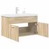 Image de Armoire lavabo de salle de bain et vasque et robinet intégrés