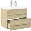 Image de vidaXL Ensemble de meubles de salle de bain 2 pcs chêne sonoma, armoire de salle de bain, meuble de salle de bain, meuble de 3325046