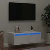 Image de Meuble TV avec lumières LED blanc 75x35,5x25 cm