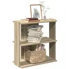 Image de Bibliothèque à 3 niveaux chêne sonoma 60x30x60 cm