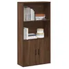 Image de Bibliothèque chêne marron 60x24x120 cm bois d ingénierie