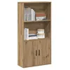 Image de Bibliothèque chêne artisanal 60x24x120 cm bois d ingénierie