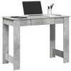 Image de Bureau gris béton 100x45x75 cm bois d ingénierie