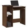 Image de Bureau et étagères chêne marron 84x40x78 cm bois d ingénierie