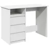 Image de Bureau vidaXL Blanc 102x50x75 cm Bois d'ingénierie 860463
