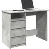 Image de Bureau gris béton 102x50x75 cm bois d ingénierie