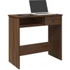 Image de Bureau chêne marron 80x40x75 cm bois d ingénierie