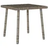 Image de Table basse de jardin rectangulaire gris 40x40x37 cm rotin