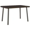 Image de Table basse de jardin rectangulaire marron 60x40x37 cm rotin