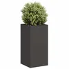 Image de vidaXL Jardinière noir 40x40x80 cm acier laminé à froid 860703