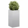 Image de vidaXL Jardinière 40x40x80 cm acier galvanisé, pot de fleurs, support de plantes, lit surélevé, support de jardinière 860708