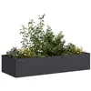 Image de Jardinière noir 200x80x40 cm acier