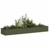 Image de Jardinière vert olive 360x80x40 cm acier