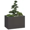 Image de Jardinière noir 120x80x80 cm acier