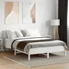 Image de vidaXL Cadre de lit sans matelas blanc 150x200 cm bois de pin massif, lit, meuble de chambre à coucher, lit en bois, lit 3328230