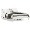 Image de vidaXL Cadre de lit sans matelas blanc 140x190 cm bois de pin massif, lit, meuble de chambre à coucher, lit en bois, lit 3328245