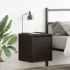 Image de Tables de chevet murales 2 pcs noir 38x34x40 cm